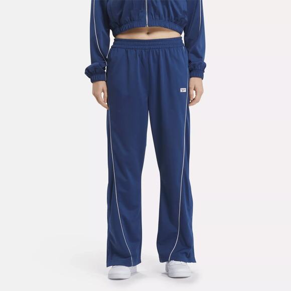 Reebok Women's Classics Basketball Track Pants Uniform Blue size Small NWT - Picture 1 of 9